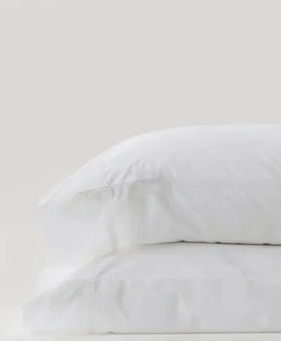 Pact Organic Cool-air Percale Pillowcase 2-pack In White