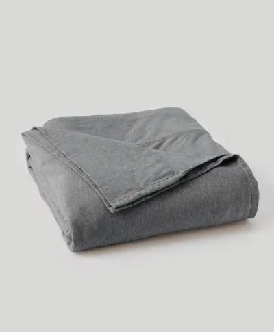 Pact Organic Favorite Tee Jersey Flat Sheet In Medium Grey Heather