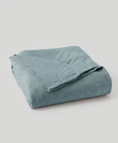 Pact Organic Favorite Tee Jersey Flat Sheet In Smoke Heather