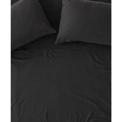 Pact Organic Favorite Tee Jersey Sheet Set In Charcoal Heather