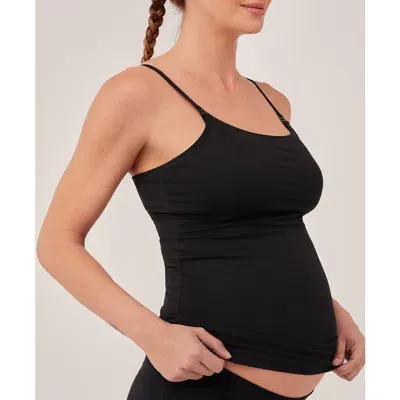 Pact Organic Maternity Nursing Camisole In Black