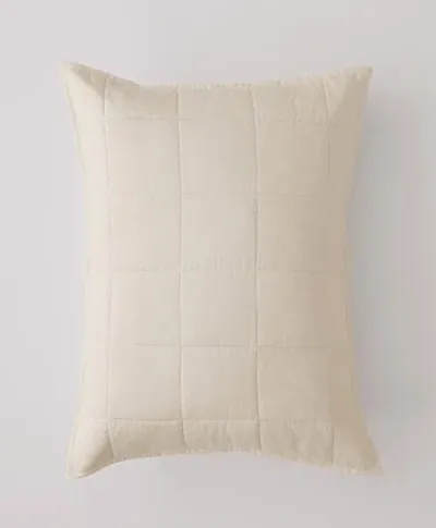 Pact Organic Quilted Sham 2-pack In Neutral