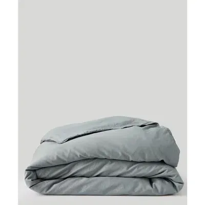 Pact Organic Room Service Sateen Duvet Cover In Quarry