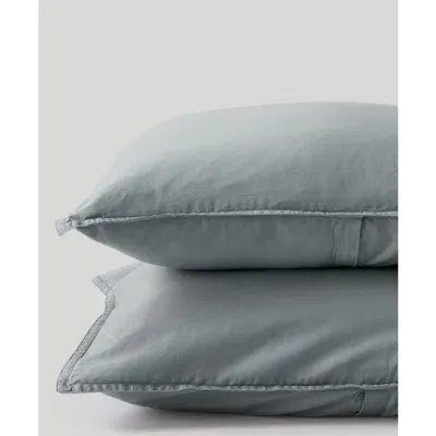 Pact Organic Room Service Sateen Sham 2-pack In Quarry