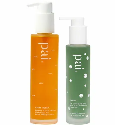 Pai Skincare Double Cleanse Duo - Light Work Rosehip Cleansing Oil 100ml And Phaze Rebalancing Pha Clean In White