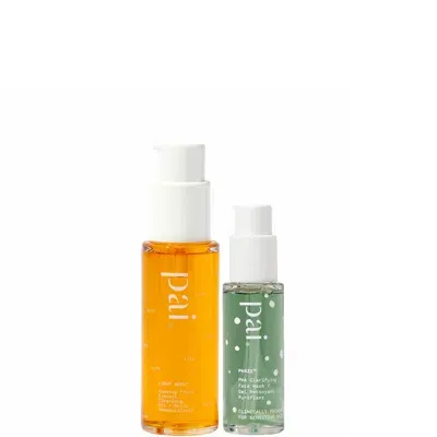 Pai Skincare Double Cleanse Duo - Light Work Rosehip Cleansing Oil 28ml And Phaze Rebalancing Pha Cleans In White