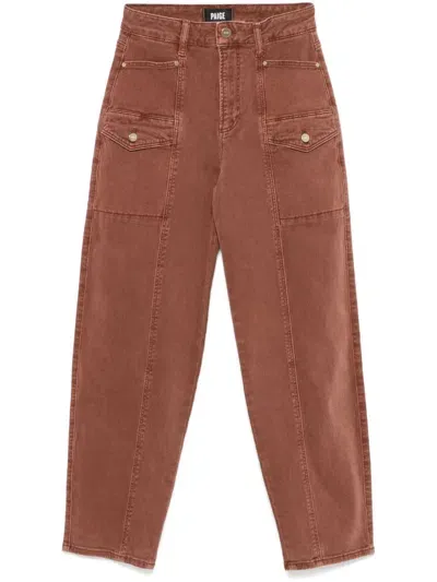 Paige Alexis Cargo Pants In Brown