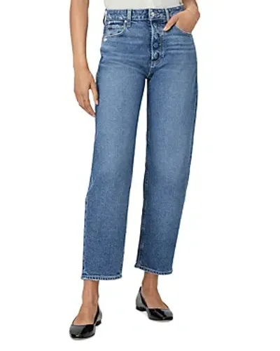 Paige Alexis High Waist Ankle Barrel Jeans In Le Club