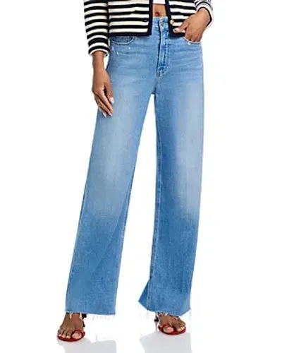 Paige Anessa High Rise Raw Hem Jeans In Helena