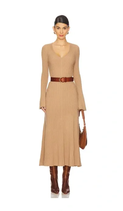 Paige Bel Dress In Beige