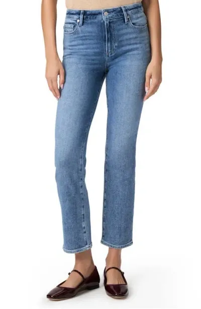 Paige Cindy High Waist Ankle Wide Leg Jeans In Limo