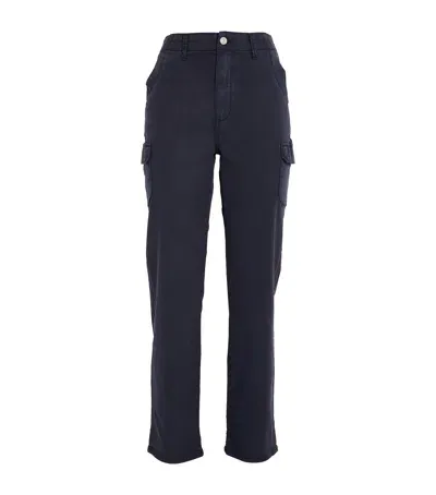 Paige Drew Cargo Trousers In Navy