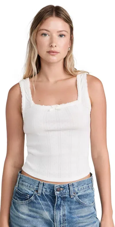 Paige Florian Tank White