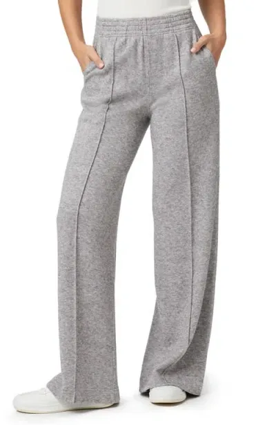 Paige Harper Elastic Waist Pants In Heathered Grey