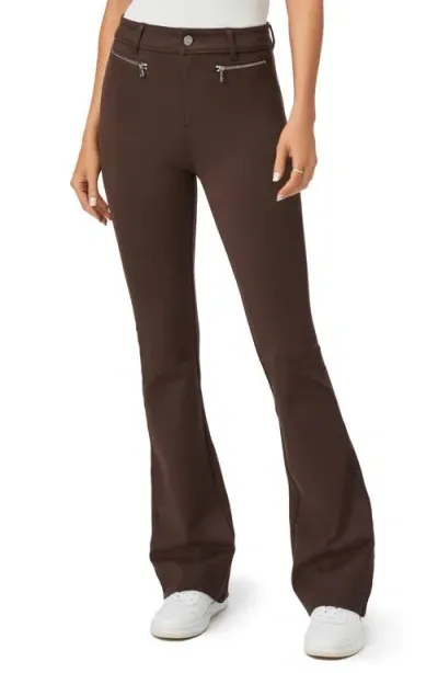 Paige Hattena Flare Pants In Dark Brown