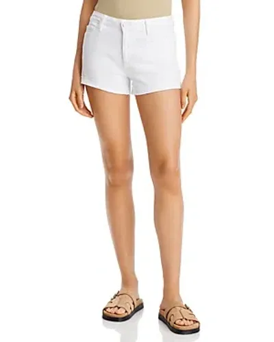 Paige Jimmy Jimmy High Rise Jean Shorts In Crisp White