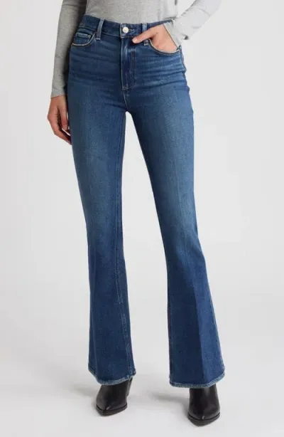 Paige Laurel Canyon High Waist Flare Jeans In Catamaran