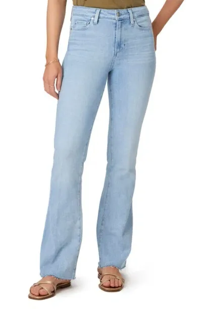 Paige Laurel Canyon High Rise Flare Jeans In Shooting Star In Multi