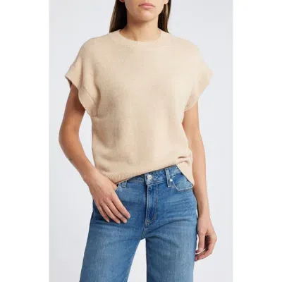 Paige Nepheli Crewneck Sweater In Camel Brown