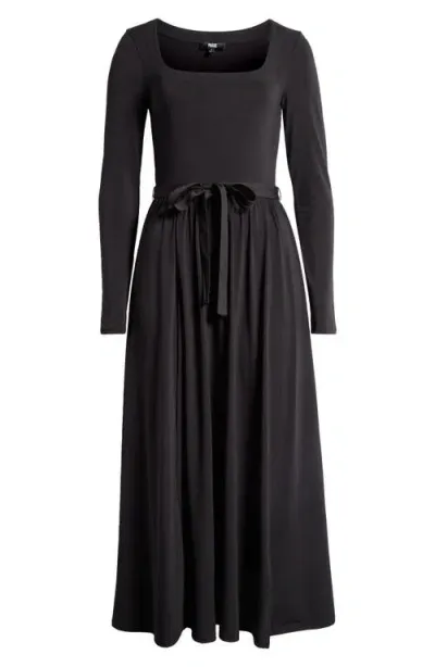 Paige Nieve Long Sleeve Jersey Dress In Black