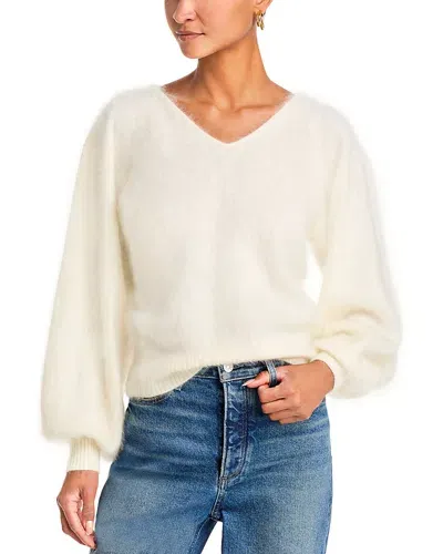 Paige Opaline Cashmere V Neck Sweater In Ivory