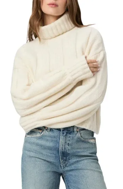 Paige Roselia Relaxed Fit Wool Blend Sweater In Ivory