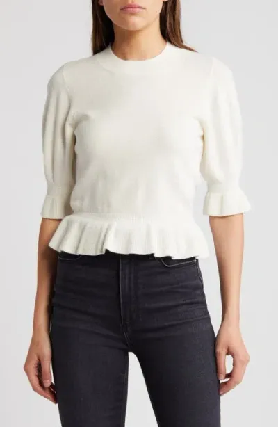 Paige Sabelina Merino Wool Blend Sweater In Ivory