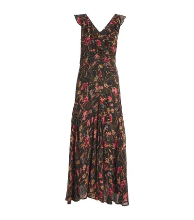 Paige Silk Floral Sharleen Maxi Dress In Multi