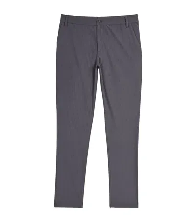 Paige Straight-fit Stafford Trousers In Grey