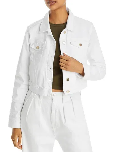 Paige Vivienne Relaxed Jacket With Raw Hem In Crisp White