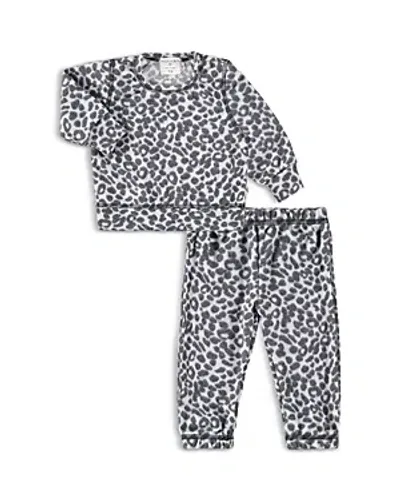 Paigelauren Girls' Hacci Loungewear Set - Little Kid In White