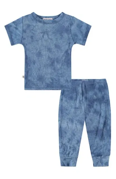 Paigelauren Unisex Ribbed Tee & Pants Set - Baby In Blue