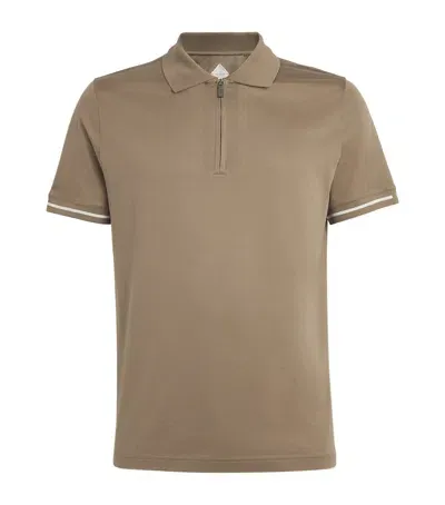 Pal Zileri Cotton Polo Shirt In Brown