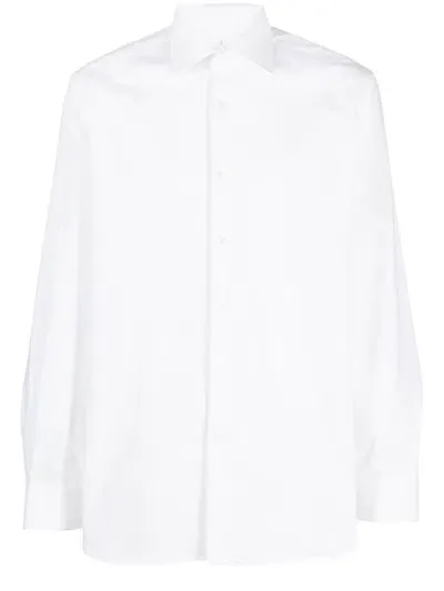 Pal Zileri Plain Long-sleeve Shirt In White