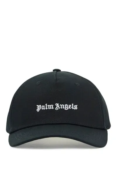 Palm Angels Baseball Cap With Embroidered Logo In Black