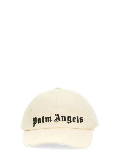 Palm Angels Baseball Hat With Logo In White