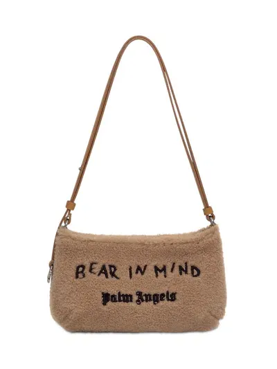 Palm Angels Bear In Mind Bag In Beige