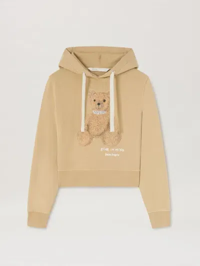 Palm Angels Bear In Mind Hoodie In Neutrals