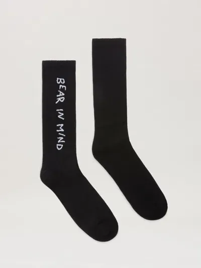 Palm Angels Bear In Mind Socks In Black