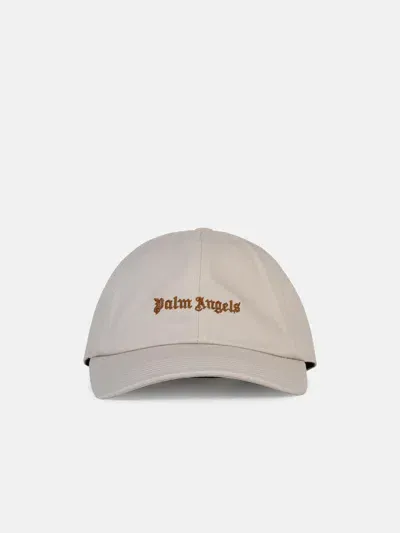 Palm Angels Beige Cotton Cap