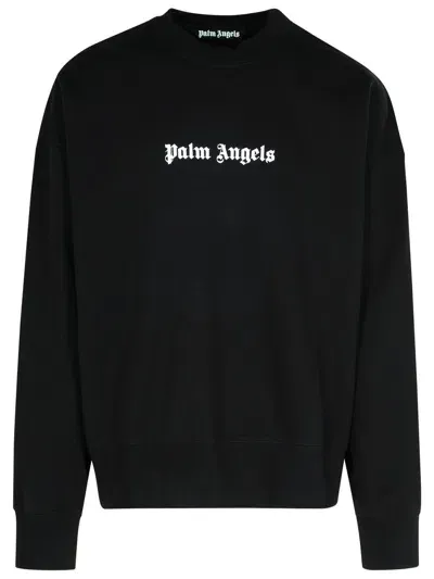 Palm Angels Black Cotton Sweatshirt