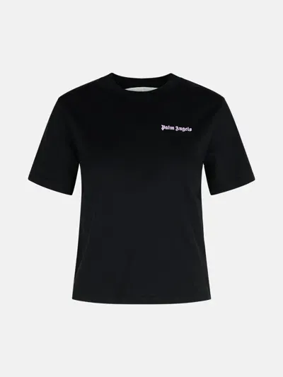 Palm Angels Black Cotton T-shirt