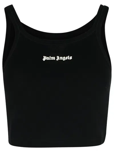 Palm Angels Black Cotton Top