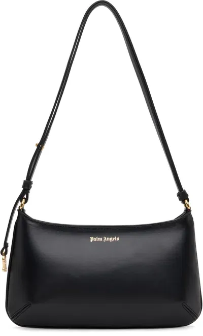 Palm Angels Black Giorgina Bag In Black/gold