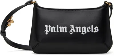 Palm Angels Black Giorgina Mini Bag In Black/white