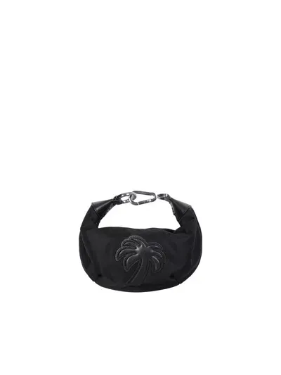 Palm Angels Black Hobo Big Palm Bag