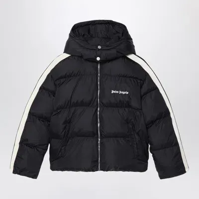 Palm Angels Kids' Black Padded Jacket With Logo