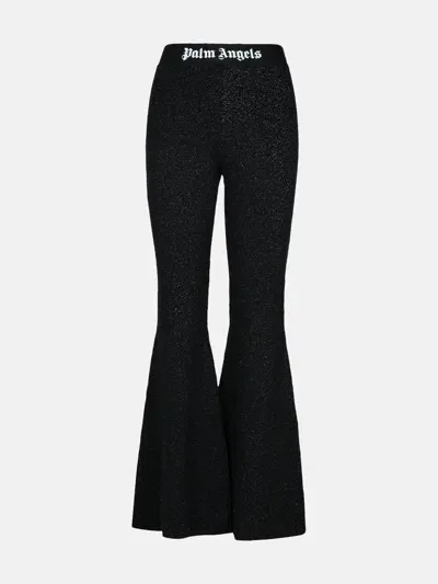 Palm Angels Black Wool Blend Leggings