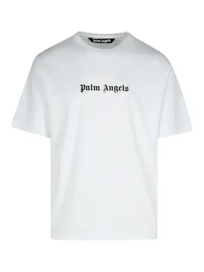 Palm Angels White Cotton T-shirt