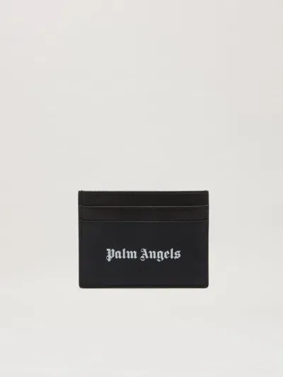 Palm Angels Classic Logo Card Holder In Black